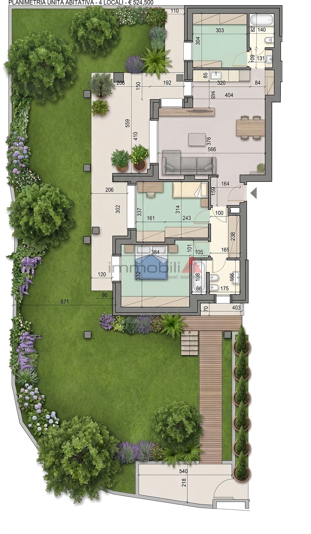 Carugate – Nuovo Quadrilocale Classe A4 con Giardino di 200 mq